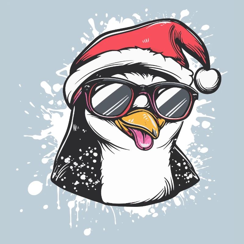 Pingouin Noël Drôle