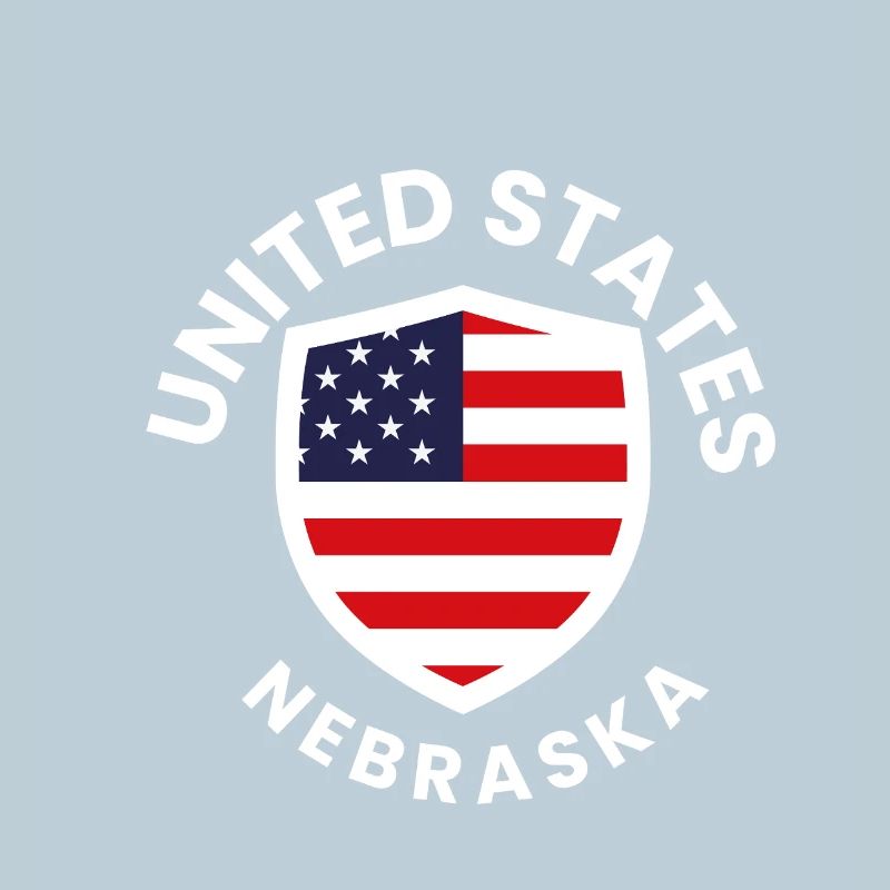 Nebraska Flag Shield Patch