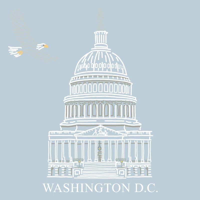 Washington D.C., Structure du Capitole, Pygargue à tête blanche