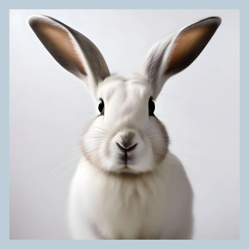 Lapin blanc illustré