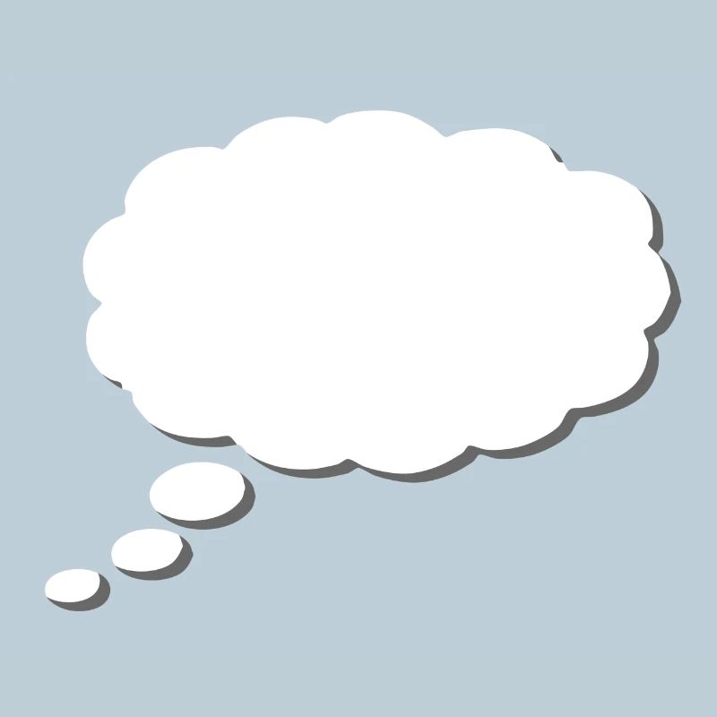 Gedankenwolke, Thinkbubble. So personalisieren Sie