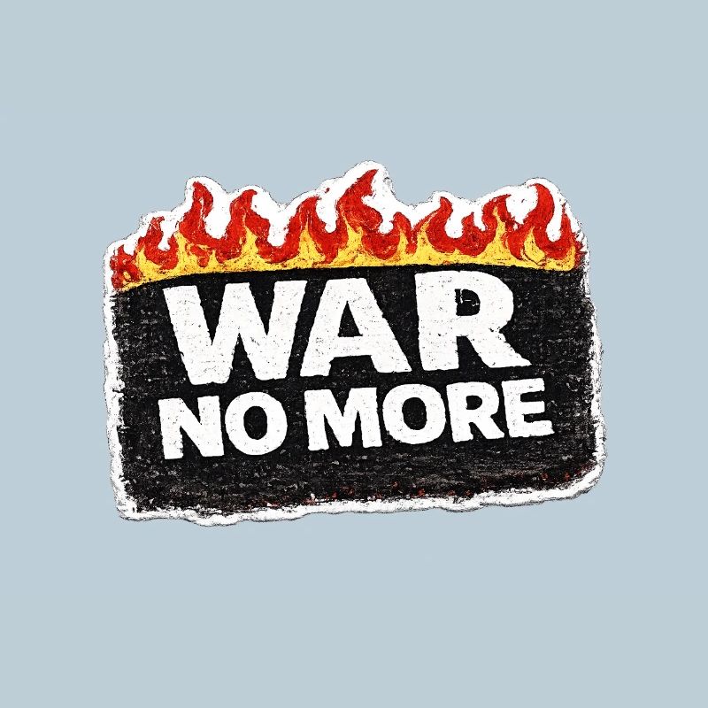 War No More – Sticker Peace & Humanity