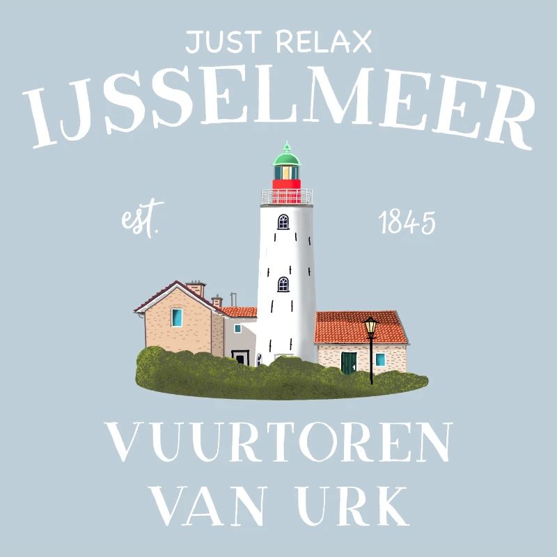 Urk Lighthouse, IJsselmeer Netherlands, Drawing
