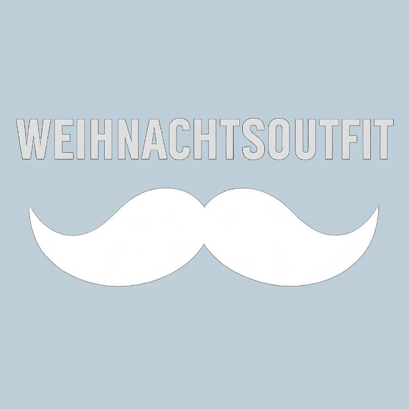 Weihnachtsoutfit mit Schnurrbart