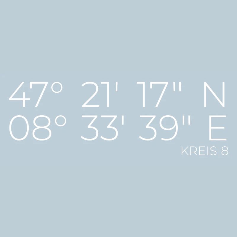 Coordinates District 8 Zurich
