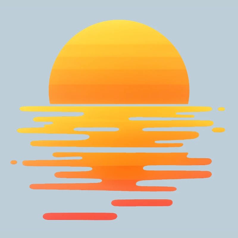 Retro sunset