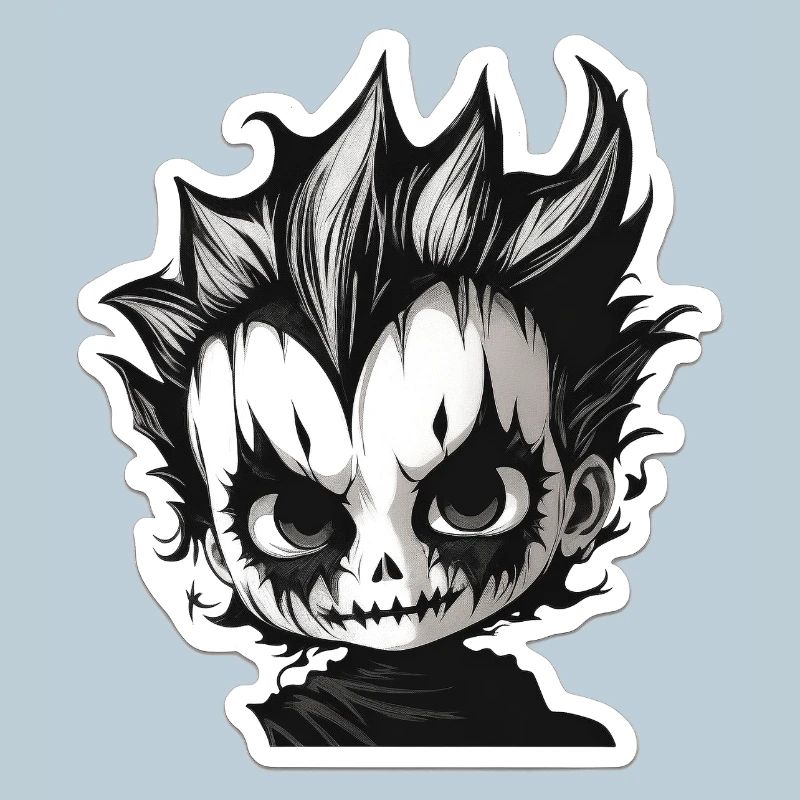 Spikiger Totenkopf-Chibi