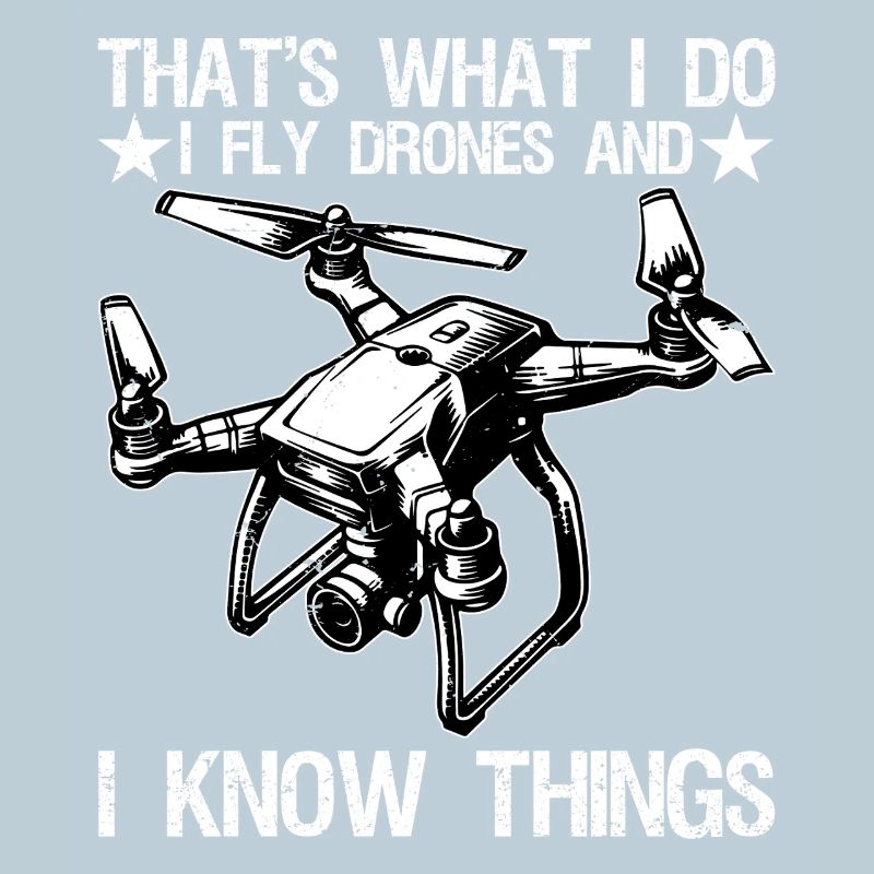 I Fly Drones And I Know Things Funny Drone Pilot