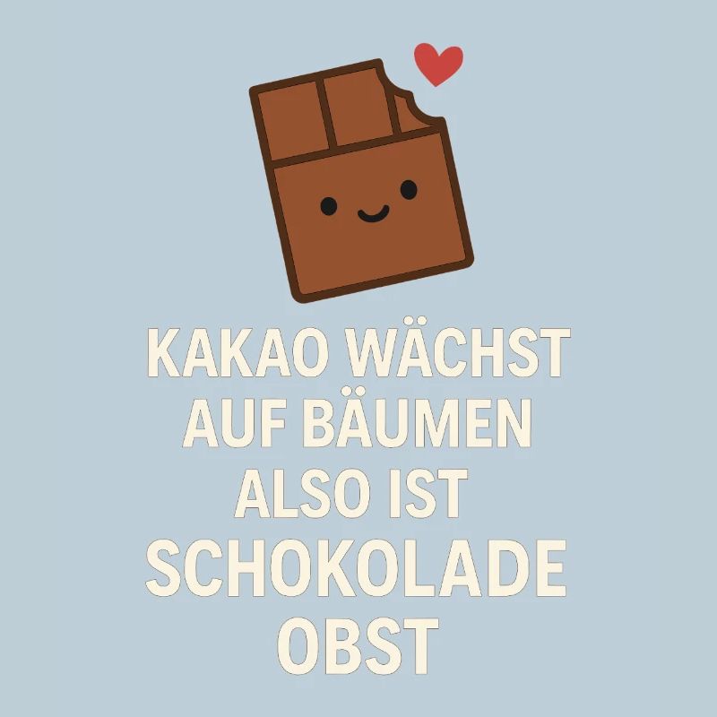 Chocolate is Fruit – Funny Cocoa Saying