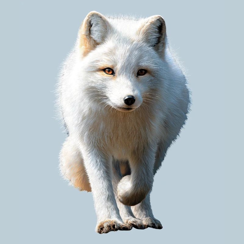 Polarfuchs Schneefuchs Eisfuchs Süßer Weißer Fuchs