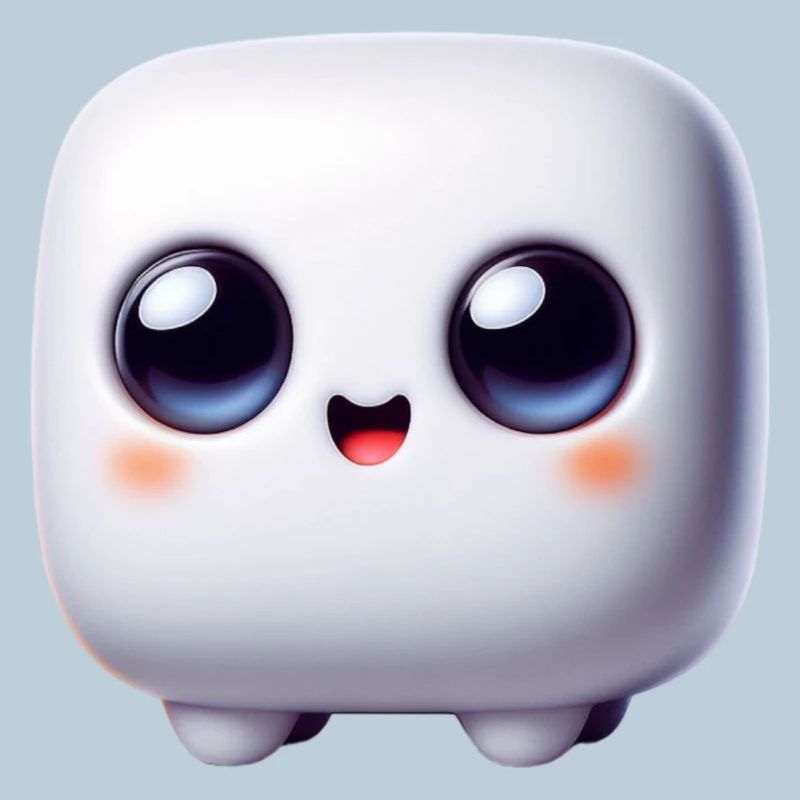 Face du Cube Kawaii – Bloc mignon