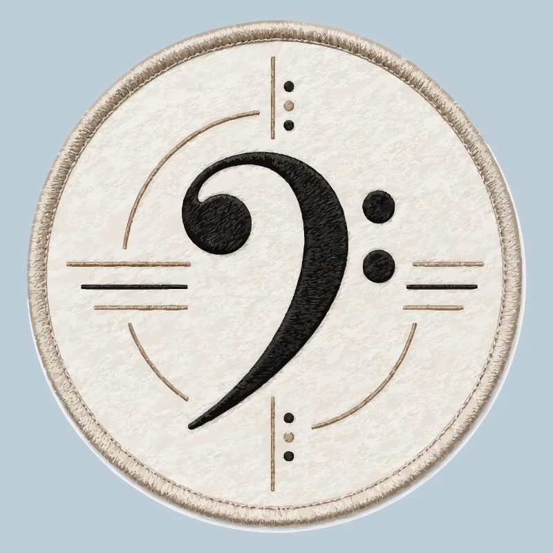 Clé de fa sur le patch