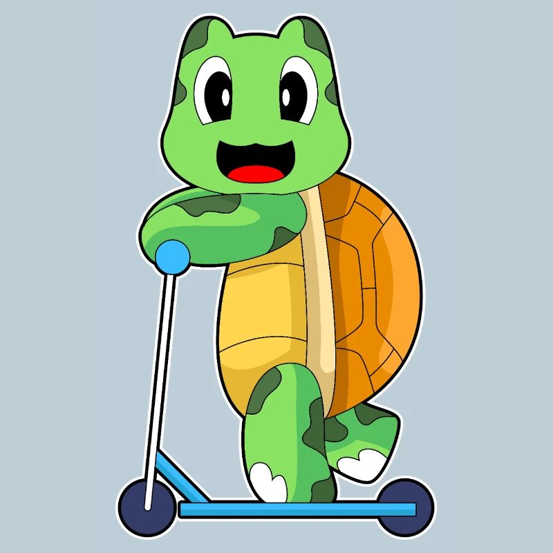 Turtle scooter