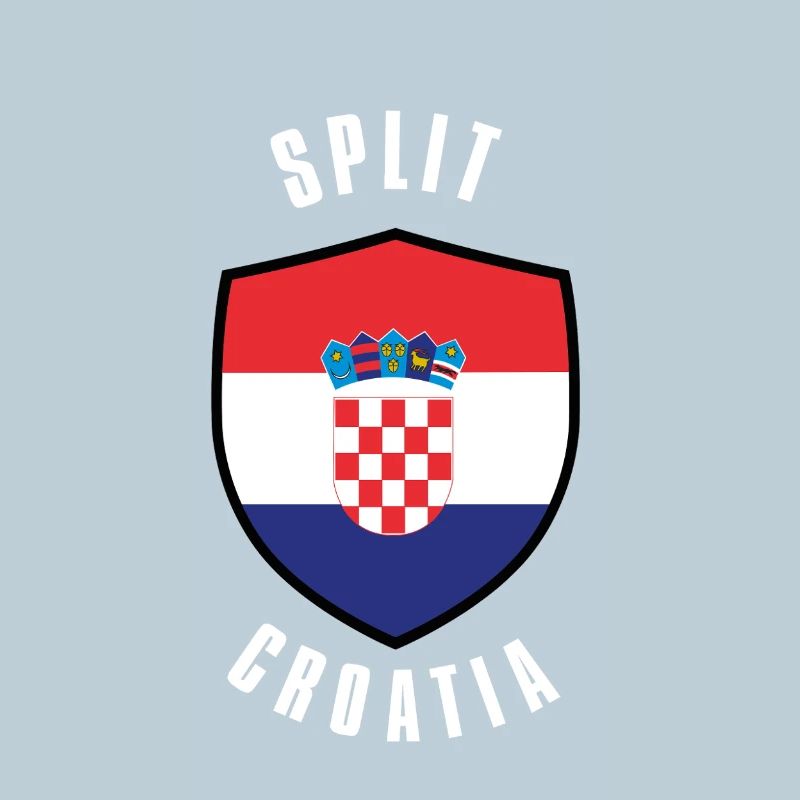 Geteilter Kroatien-Schild