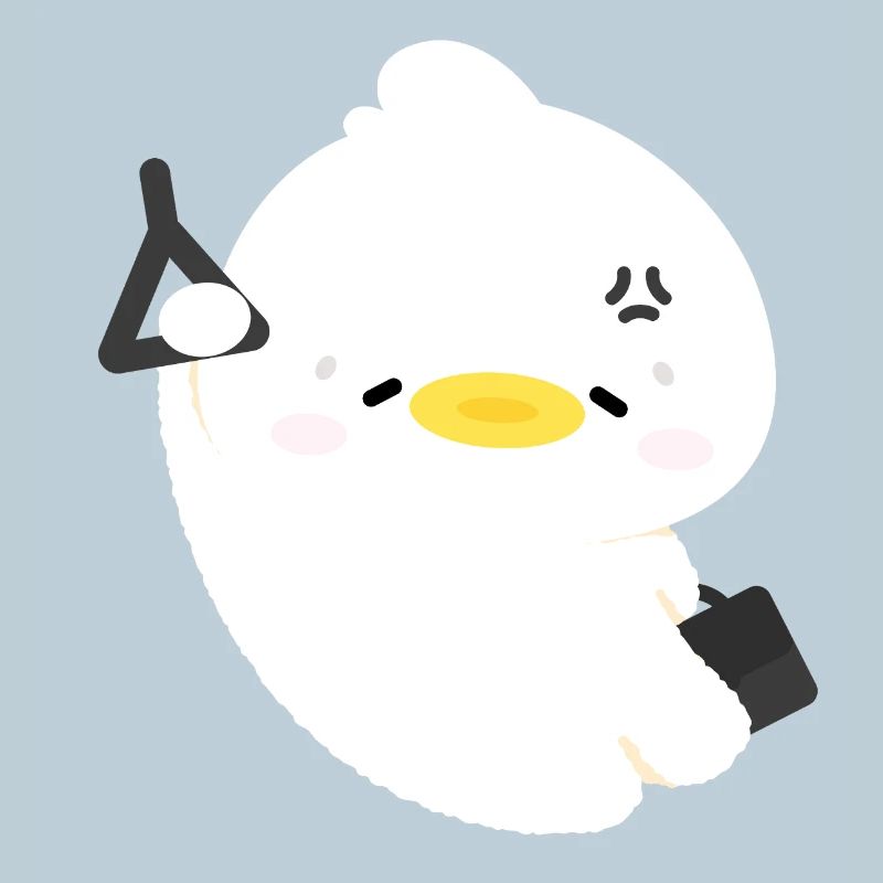 Sleepy Fluffy Duck 