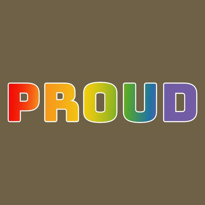 Regenbogen proud weiss