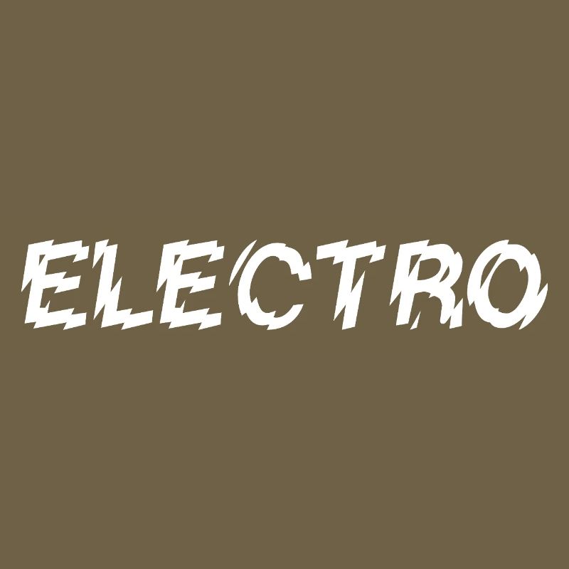 Conception de logo typographique de musique électro