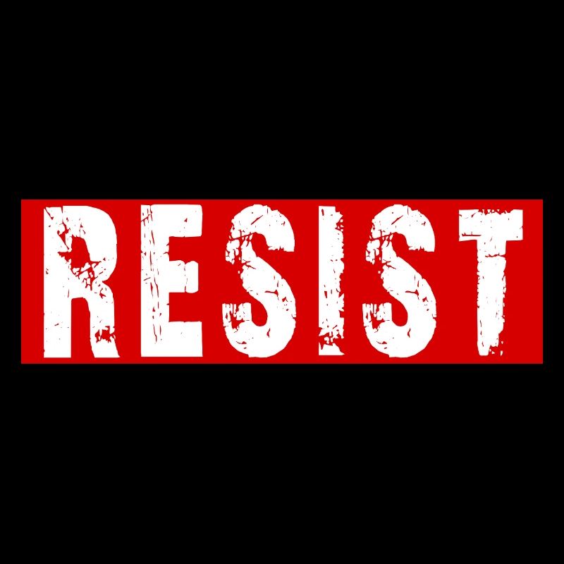 Resist Distressed Protest Typography