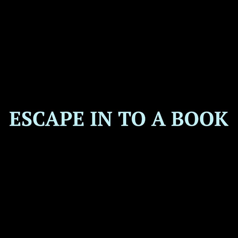 Escape in to a book - Isblåt statement 