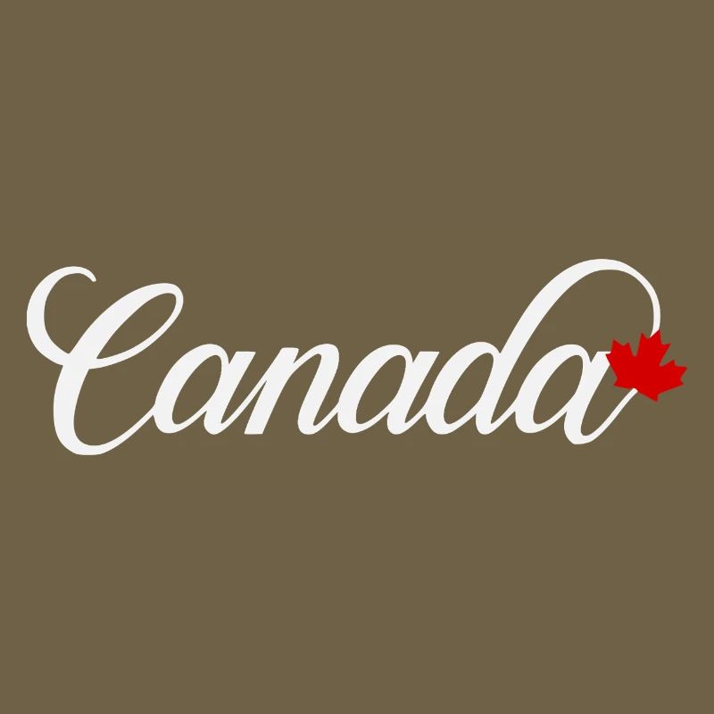 Canada Script with Maple Leaf