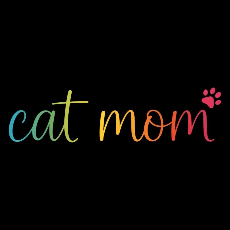 Cat Mom Regenbogen - Süßes Katzen Mama Design