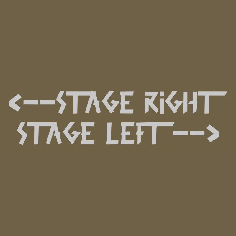 stage right stage left Gray