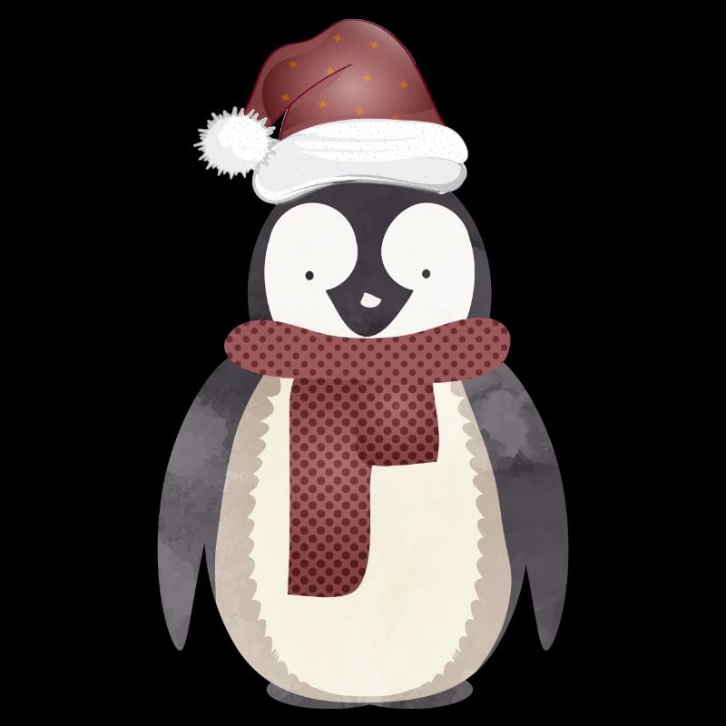 pingouin mignon du Père Noël pour Noël