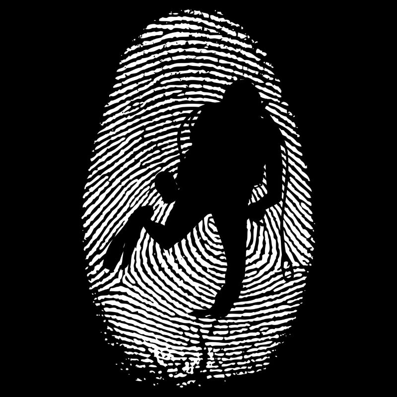 Sauvetage d’empreintes digitales : silhouette de la main secourable