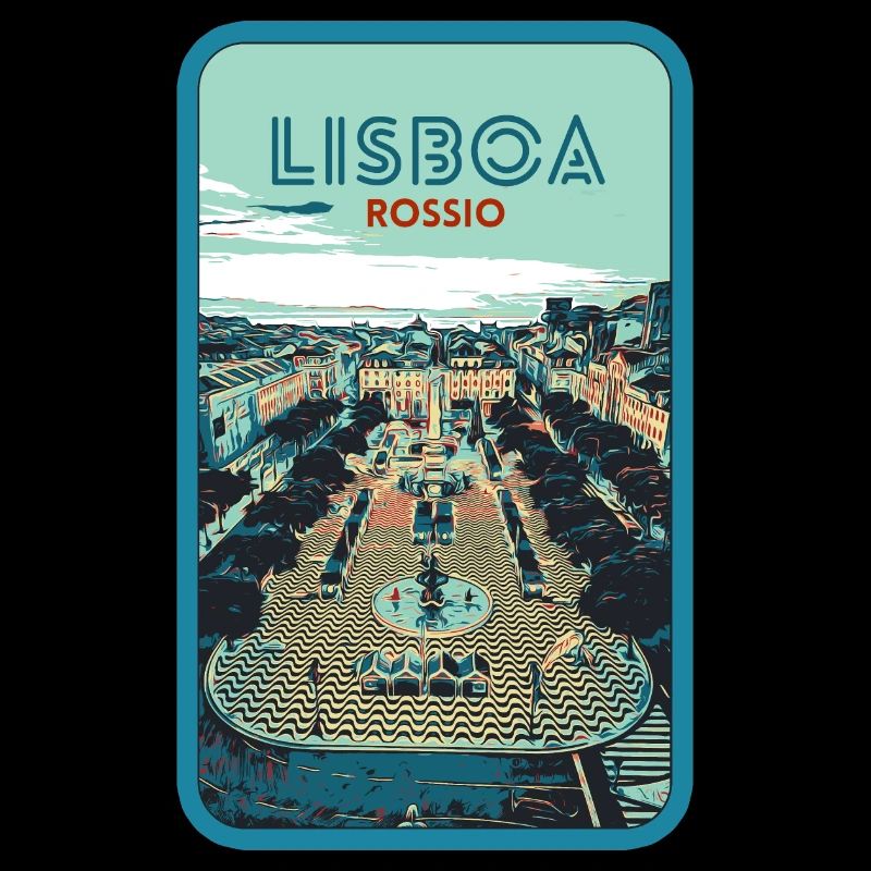 Illustration Rossio-Platz, Lissabon