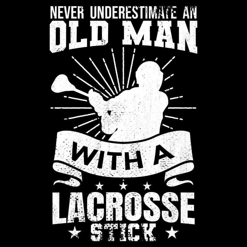 Lacrosse Spieler Opa