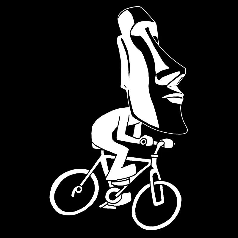 Balade à vélo sur l'île de Pâques (blanc)