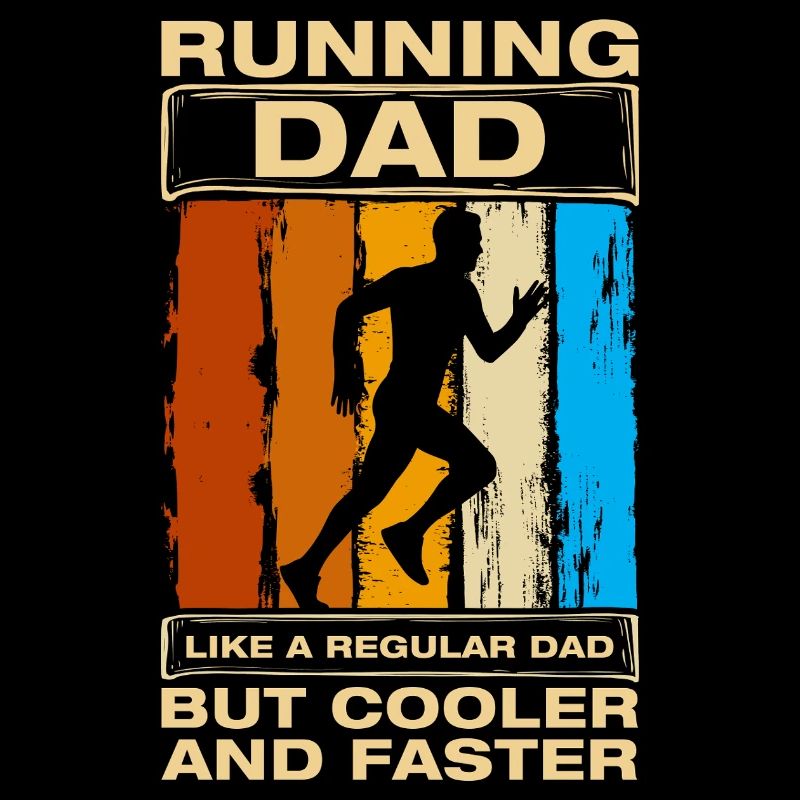 Running Dad lustiges Lauf Joggen Läufer