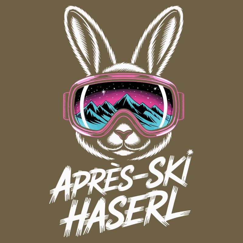 Après-ski bunny hut fun Skier ski bunny
