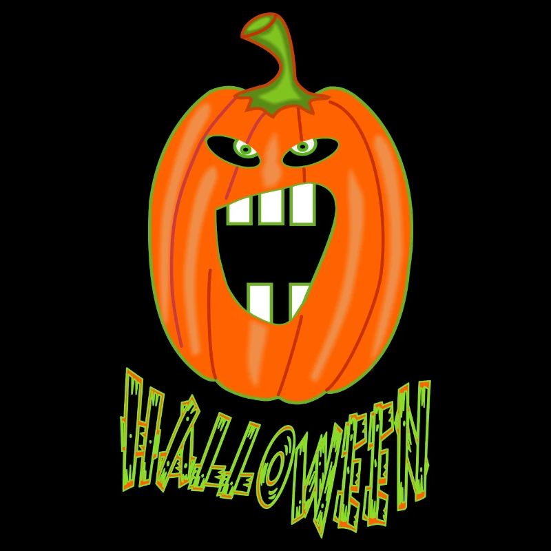 Autumnal pumpkin for Halloween