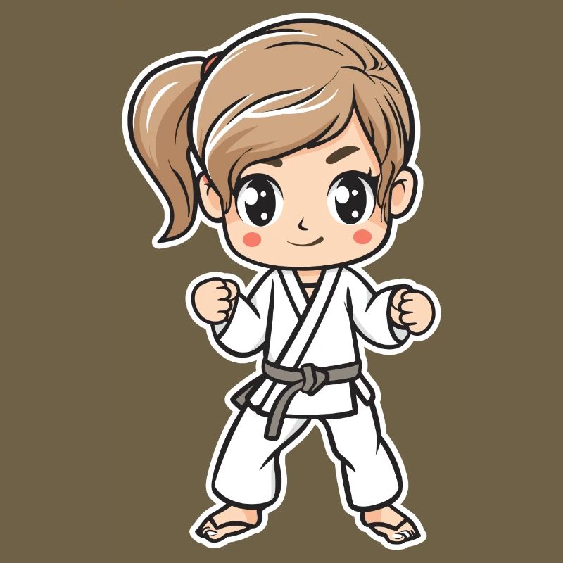 Karate Mädchen Comic