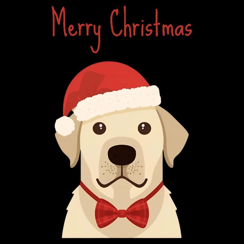 Golden Retriever Joyeux Noël Design