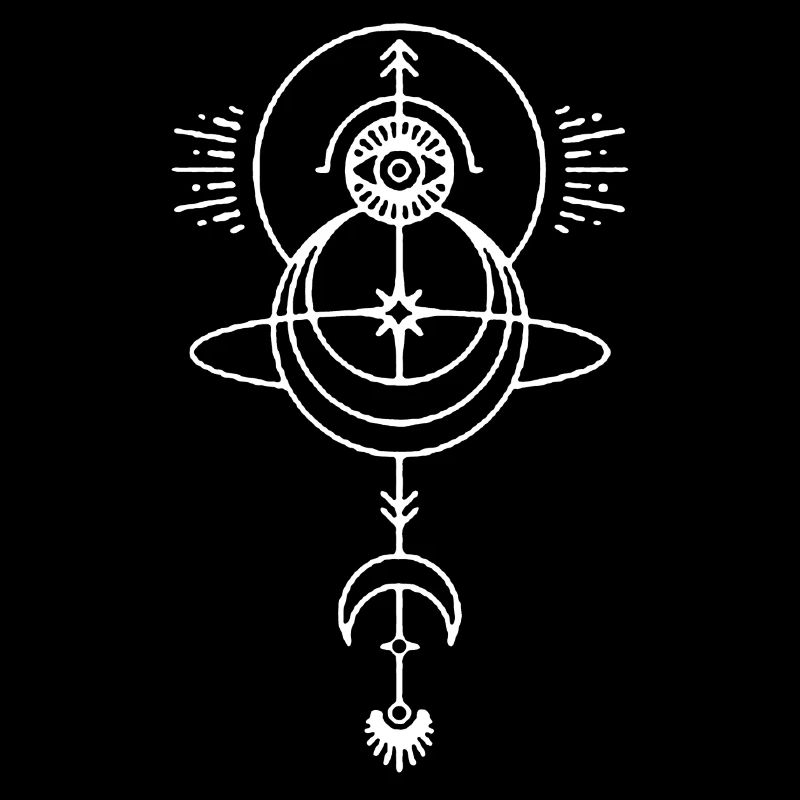 Symbole magique blanc