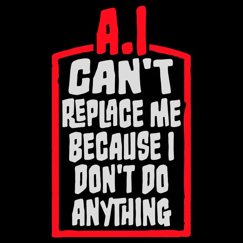 AI Can't Replace Me I Don't Do Anything Humor Joke