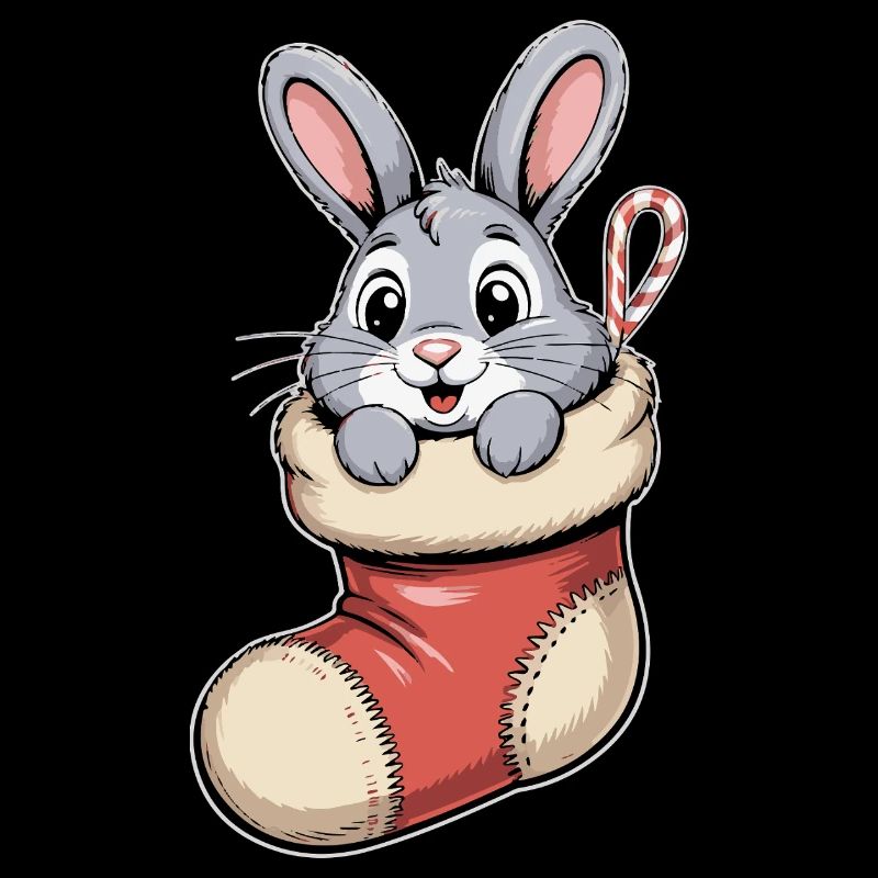 Weihnachtshase in Kuschelsocke
