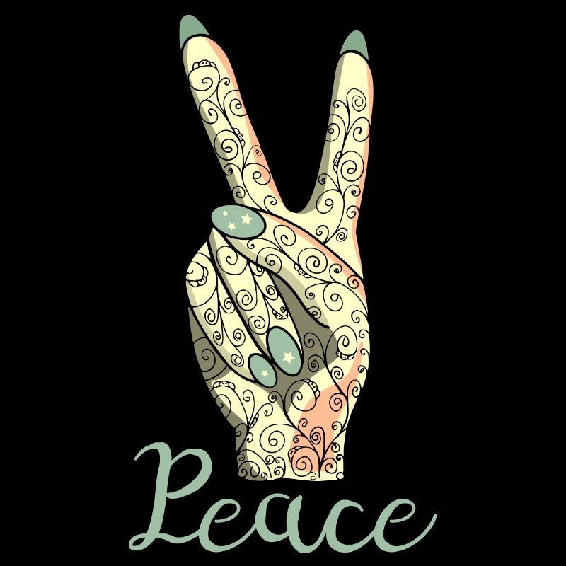Peace Zeichen Victory Symbol Frau
