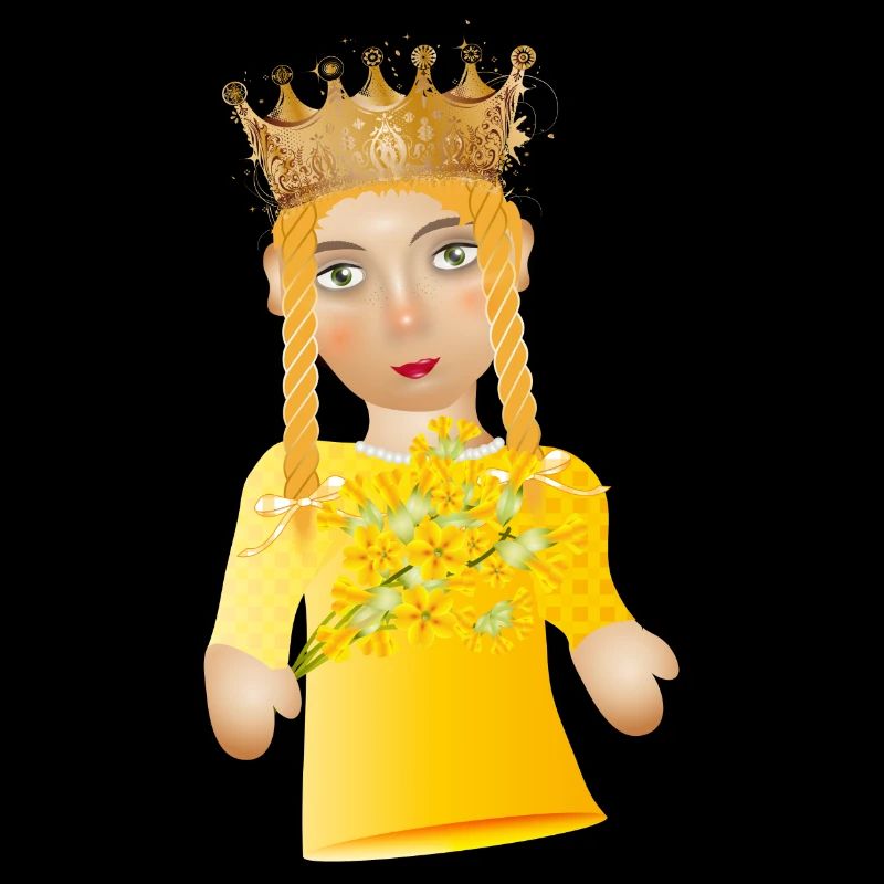 The Beautiful Princess as a Puppet Theater Figure