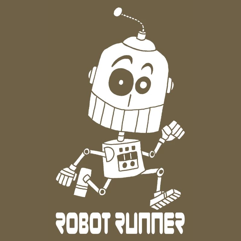 White Robot Runner