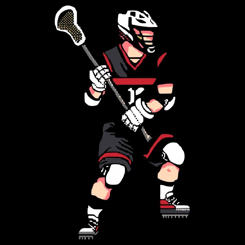 Lacrosse Spieler Pixel
