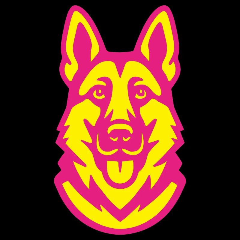 Schäferhund Pop-Art