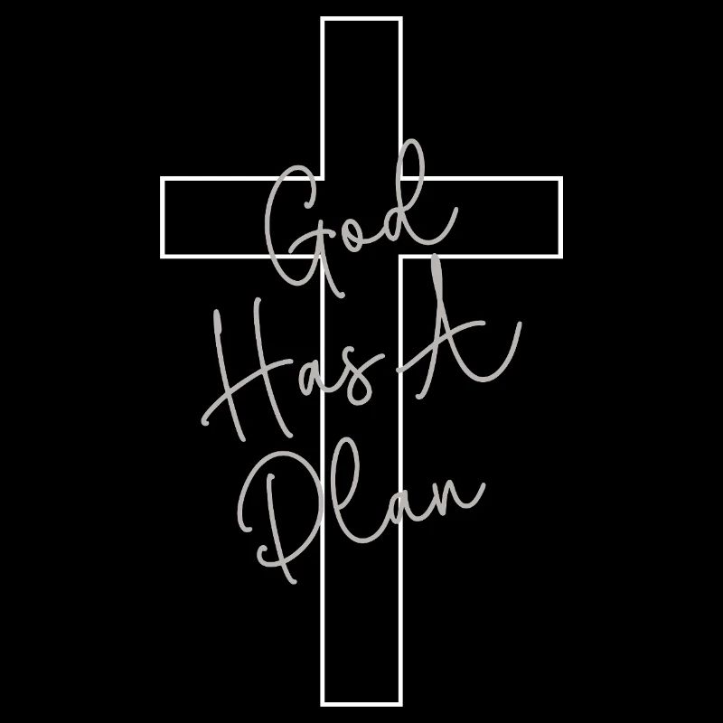 Gottes Plan Kreuz Handschrift Glaube Kirche Bibel