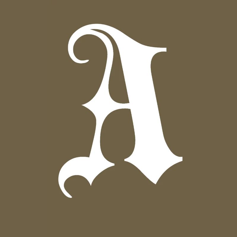 Gotische Monogramm Ein Schrift
