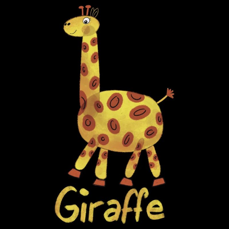Giraffe – Süßes Tiermotiv 🦒💛