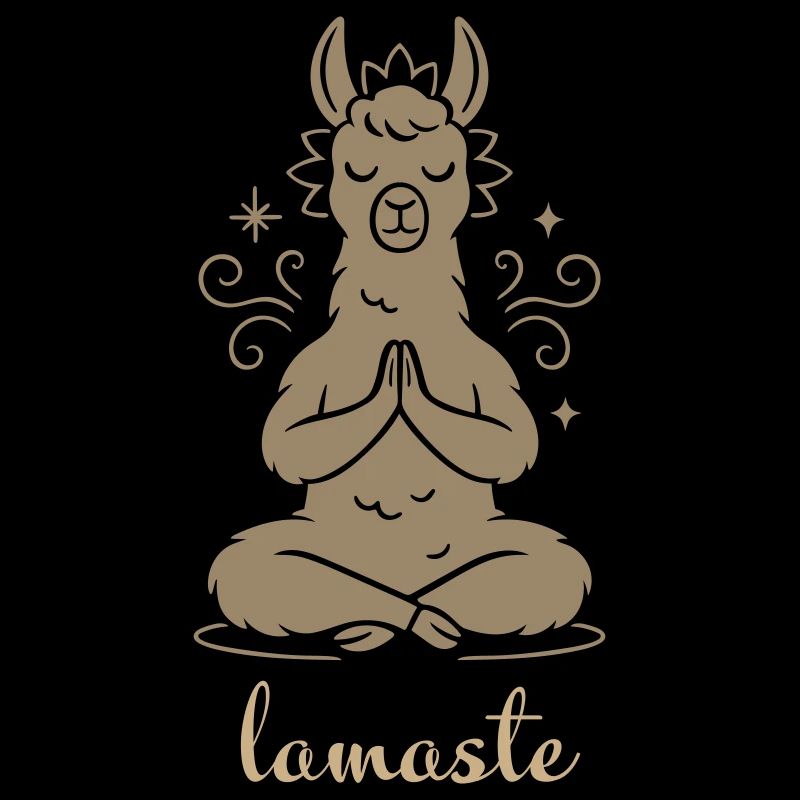 Yoga Lamaste - Meditating Lama