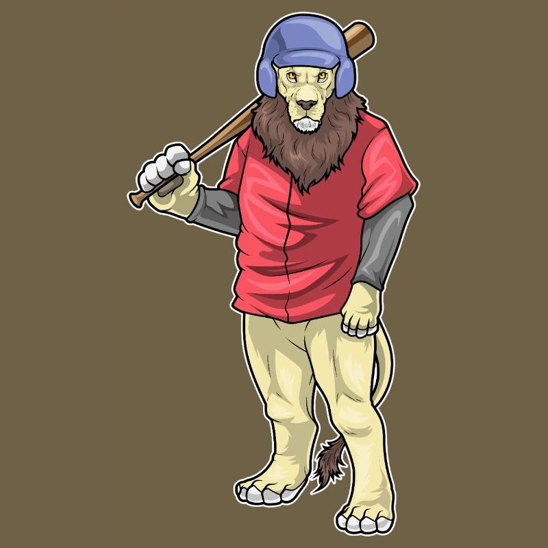 Lion Baseball Batte de Baseball