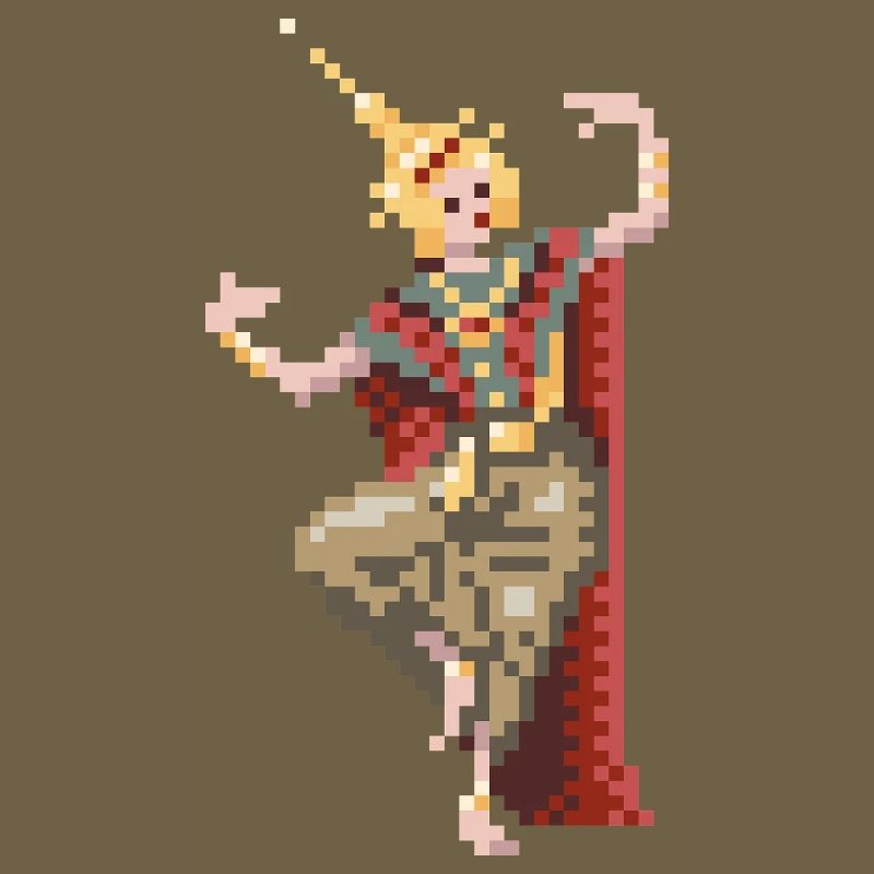 Danseuse thaïlandaise 8bit